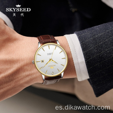 SKYSEED [Movimiento de oro mejorado] Reloj de diamantes a través